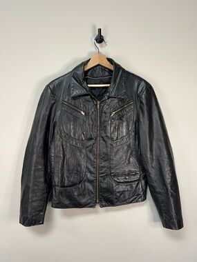 Womens 80s Leather Jacket